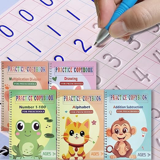 Magic Practice Copybook, Reusable Writing Practice Book