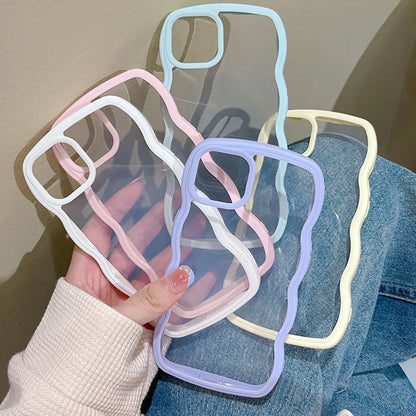 Wave Candy Silicone Phone Case For IPhone 11 12 13 14 15 Pro Max 7 8 Plus Se 2020 XS Max XS XR Covers Shockproof Phone Casing Shell